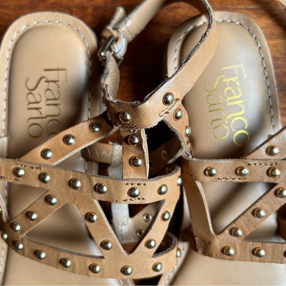 Franco Sarto “Apollo” Gladiator Sandals,  Studded Leather, Open Toe, Size 6 - Picture 8 of 14
